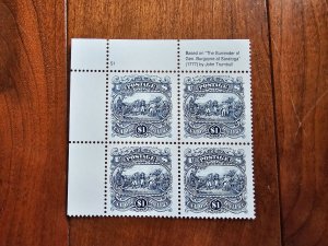 U.S. Scott #2590 Burgoyne $1.00 MNH Plateblock of 4