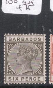 Barbados SG 100 VFU (7dmk) 