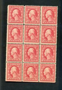 Scott #505 Washington Perf 11  Double Error Pair in Block of 12 Stamps (#505-30)