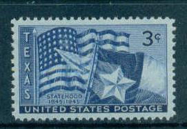  938 3c Texas Fine MNH