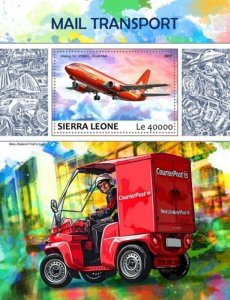 Sierra Leone - 2017 Mail Transport - Stamp Souvenir Sheet - SRL17711b