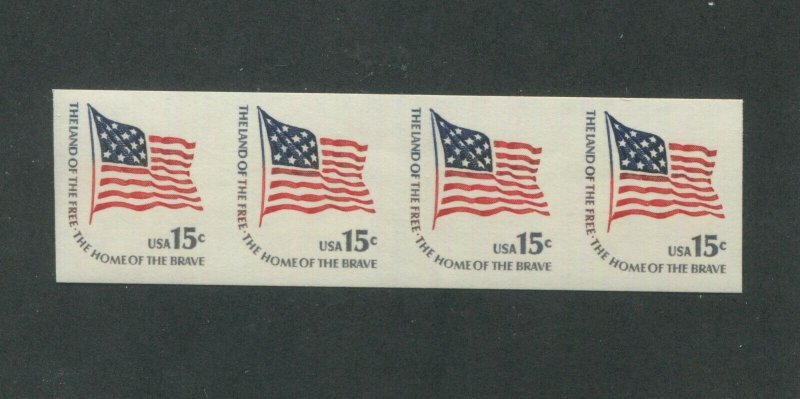 United States Postage Stamp #1618C MNH VF Imperf Strip of 4