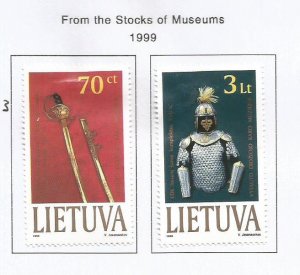 LITHUANIA - 1999 - From the Stocks of Museums  - Perf 2v Set - M L H