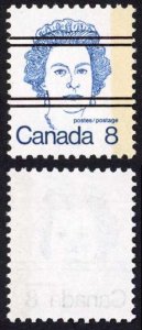 Canada Unitrade 593xx var 8c One Bar Tagging MNH