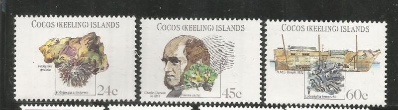 COCOS ISLANDS, 78-80, MNH, 1981 ISSUE