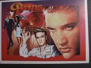 ​SHARJAH 1996-FAMOUS ROCK AND ROLL MOVIE STAR ELVIS -CTO S/S SHEET VERY  FINE