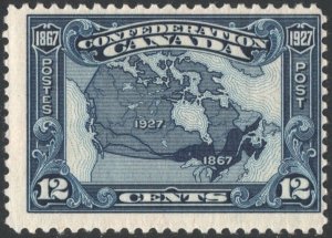 Canada SC#145 12¢ Map of Canada (1927) MLH