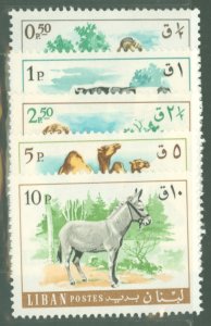 Lebanon #453-457   (Animals)