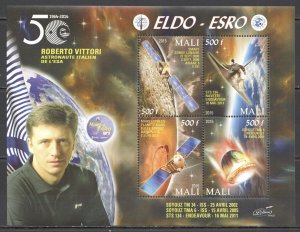 Vk094 2015 Space Eldo-Esro Mars Express Soyuz Sts Marco Polo Roberto Vittori Mnh