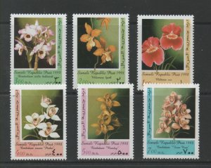 Thematic Stamps Flowers - SOMALI REP 1998 FLOWERS 6v mint