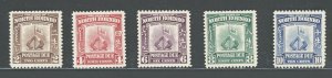 1939 NORTH BORNEO BMA, D 85/89 5 MLH values**