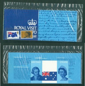 Australia. 1970. Folder,Sealed. The Royal Visit. Greetings 1770-1970.