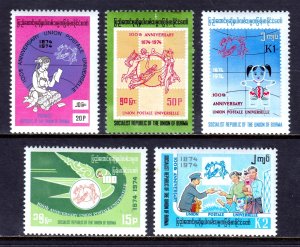 Burma - Scott #239-243 - MNH - Perf crease #242, toning speck #243 - SCV $11