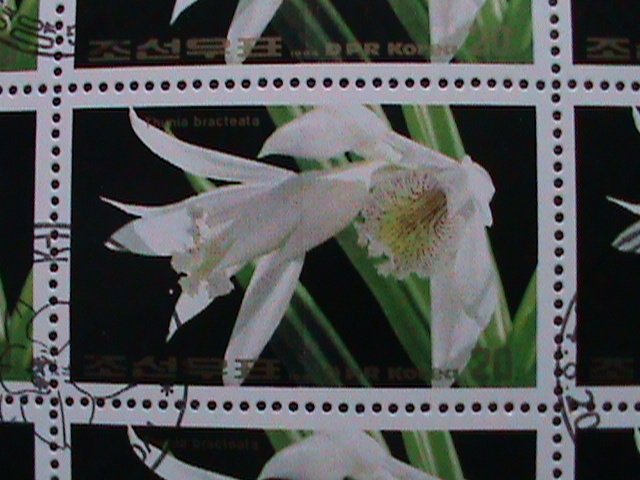 ​KOREA-1984-SC#2390 THUNIA BRACTEATA FLOWERS -CTO FULL SHEET VERY FINE