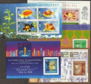 Hong Kong 1993 Year Set (20v + 5ms Cpt) 2 Scans, MNH CV$60+