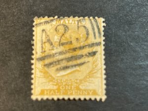 MALTA # 3-USED----YELLOW BUFF ----1875