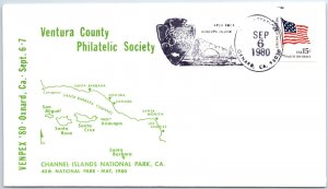 US SPECIAL EVENT COVER CHANNEL ISLANDS NATIONAL PARK VENTURA COUNTY CALIF 1980