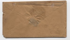 1851 Boston MA red CDS integral 3 rate stampless cover with letter [6526.399]