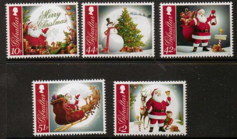 GIBRALTAR SG1483/7 2012 CHRISTMAS MNH 