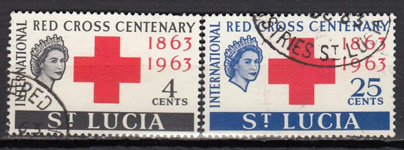 St.Lucia - 1963 Red Cross Sc# 180/181 - (668)
