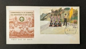 1982 Roseau Dominica Scouting Anniversary First Day Cover FDC