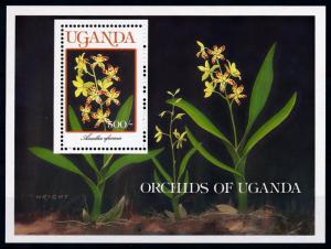 [67408] Uganda 1989 Flora Flowers Blumen Orchids Souvenir Sheet MNH