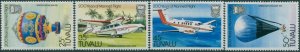 Tuvalu 1983 SG225-228 Manned Flight set MNH