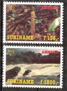 Suriname 1995 Nature Protection Landscapes set of 2 MNH