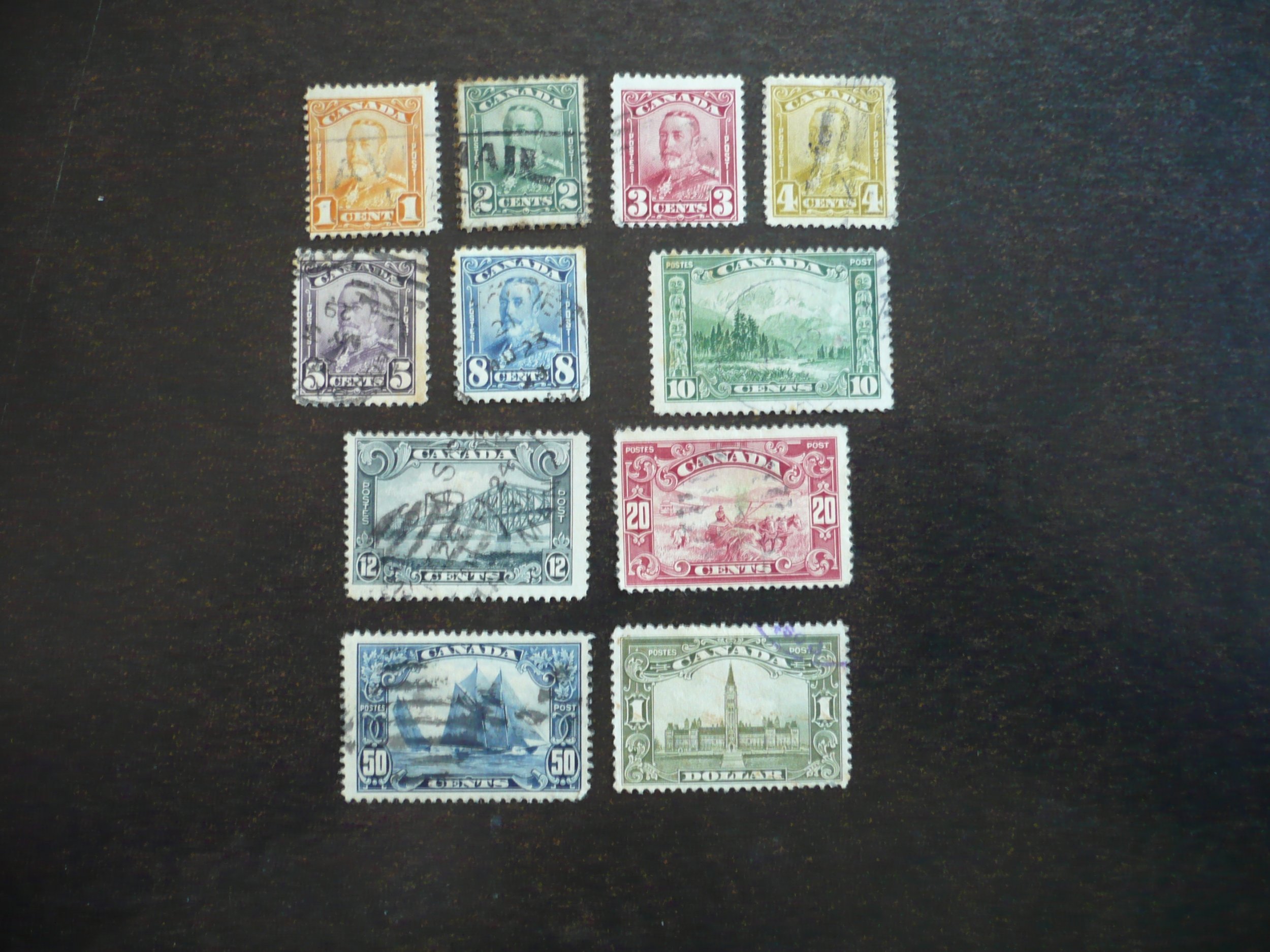 Stamps - Canada - Scott# 149-159 - Used Set of 11 Stamps | Canada ...