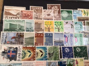 Iceland Island used  mixed stamps A12285