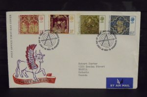 15474   GREAT BRITAIN   FDC # 798-801     Christmas 1976