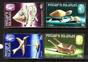 Pitcairn Is.-Sc#194-7- id9- unused NH set-Handicrafts-1980-