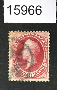 MOMEN: US STAMPS # 155 NYFM USED $350 LOT #15966