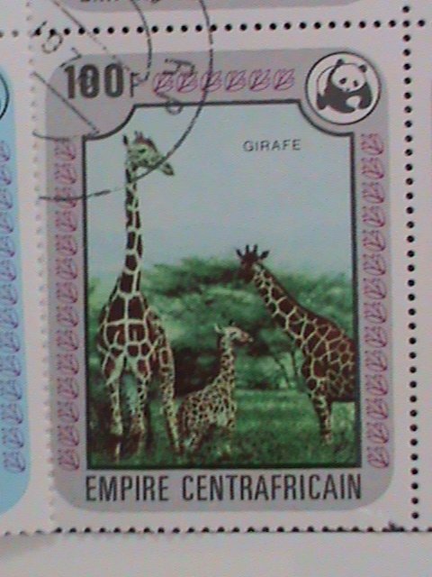 CENTRAL AFRICAN STAMP:1978- SC#323-8- ENDANGER ANIMALS-WWF- BLOCK OF 4 SETS