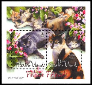 Pitcairn Islands Cats 2002 Scott #560a Mint Never Hinged