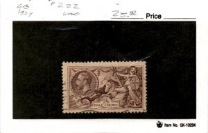 Great Britain, Postage Stamp, #222 Used, 1934 King George (AJ)