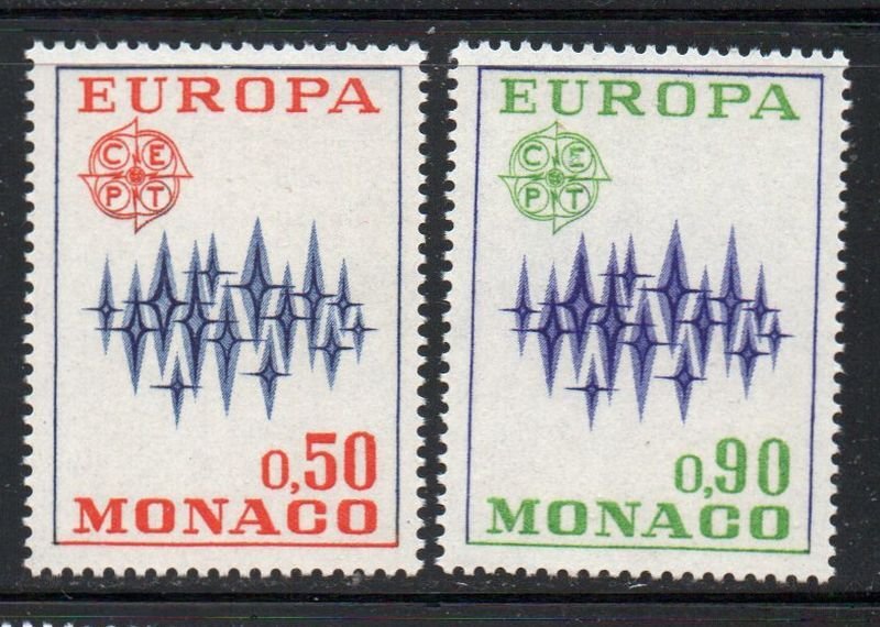 Monaco Sc 831-32 1972  Europa stamp set mint  NH