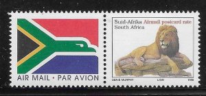 South Africa 1996 Endangered Fauna Lion Sc C6C MNH A568