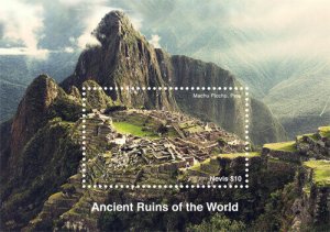 Nevis 2017 - Machu Picchu - Ancient Ruins of the World - Souvenir Sheet - MNH