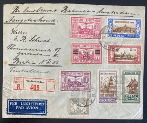 1930 Weltevreden Netherlands Indies Airmail Cover to Berlin Germany