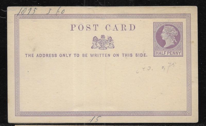 Great Britain Postal Stationery Postcard H&G 2 Mint