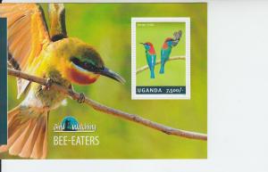 2014 Uganda Bee-Eaters SS (Scott 2130) MNH