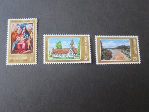 New Zealand 1978 Sc 671-3 Christmas (3) set MNH