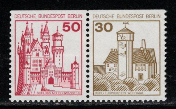 Germany Berlin Scott # 9N396, 9N394, mint hr, se-tenant, Mi# W61