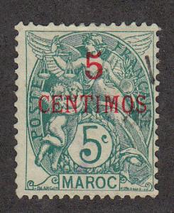 French Morocco Types of France (08)(Scott # 15) Used