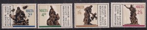 Malta 1967 QE2 Set 300th Anniv Death Melchior Gafa Umm SG 385 - 288 ( J347 )