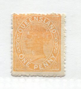 Queensland QV 1887 1d mint o.g. hinged
