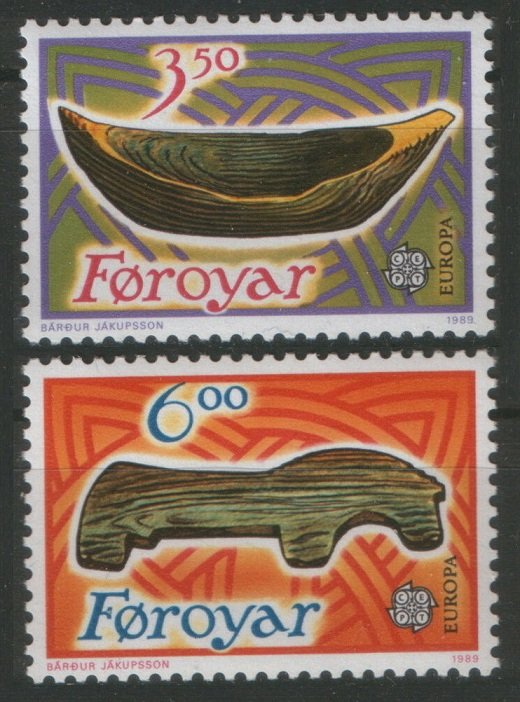 1989 Faroe Islands 184-185 Europa Cept / boats 2,50 €