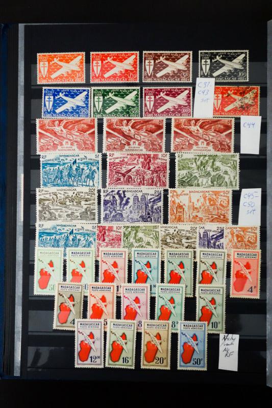 French Colonies 1800's to Early 1900's Stamp Collection