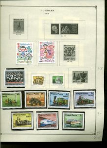 Collection, Hungary Part I Scott Album Page, 1979/1984, Cat $50, Mint & Used